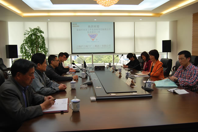 嘉定區社會工作黨委領導在我公司做調研