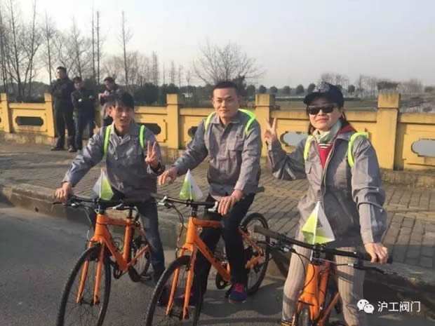 上海滬工閥門廠參加“2017年嘉定企業(yè)文化年”企業(yè)職工騎游活動(dòng)(圖3)